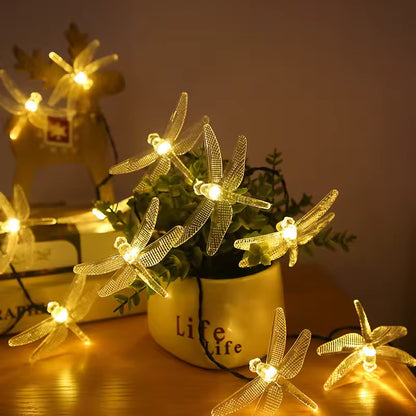 LibeLights™| Luces Libélulas de Carga Solar para tu Árbol