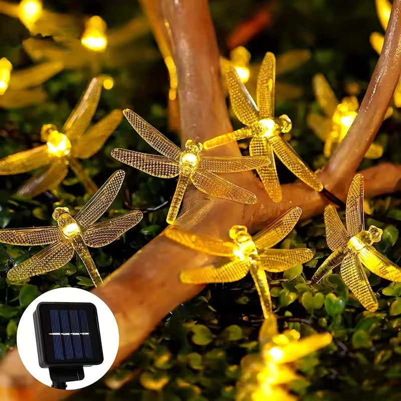 LibeLights™| Luces Libélulas de Carga Solar para tu Árbol